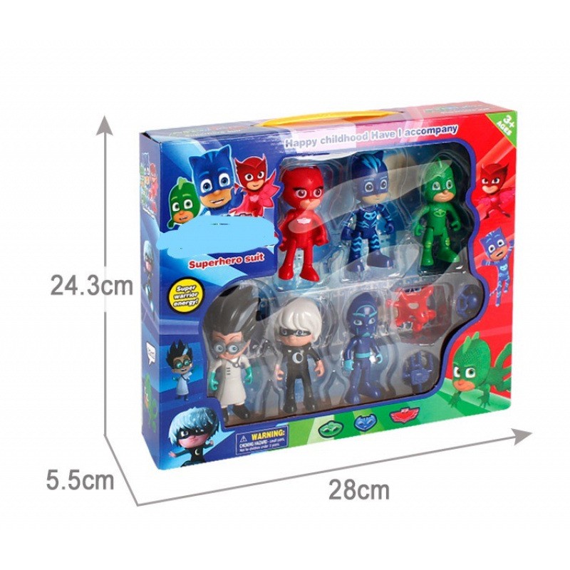 ست فیگور گروه شب نقاب 6 عددی PJ masks