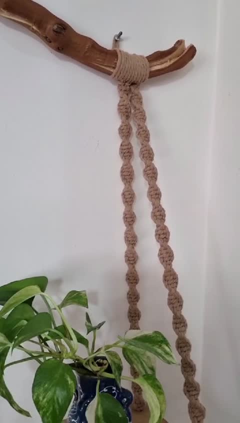 شلف دیواری مکرومه پاپیروس 