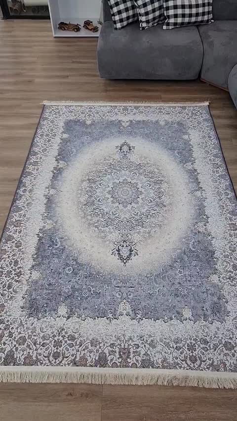 فرشینه مخمل ترک ضد لغزش بدون پرز مدل L817 (قابل سفارش در ابعاد دلخواه)
