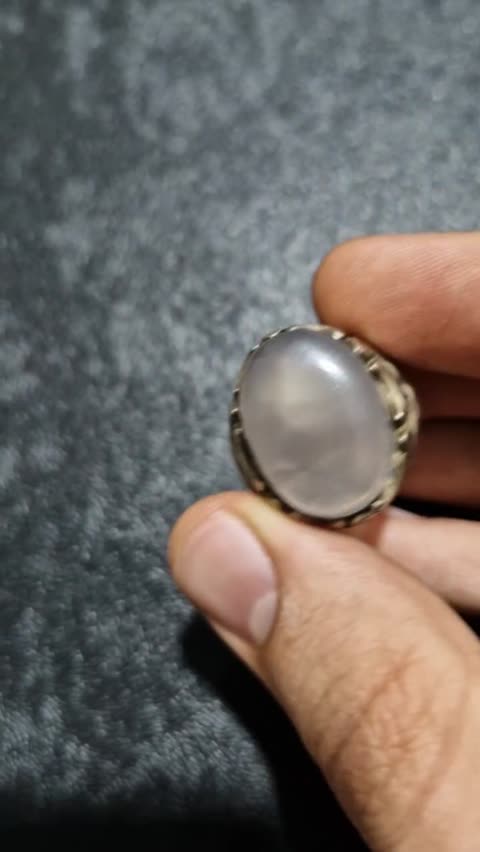 انگشتر عقیق کبود یمنی