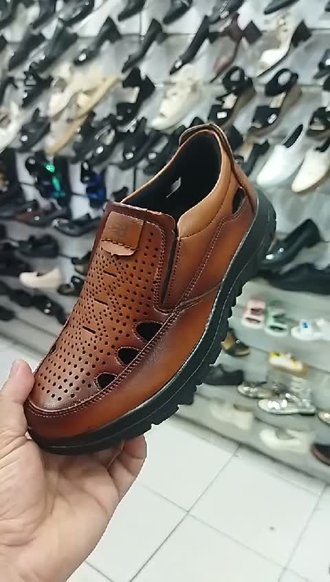 کفش صندل مردانه رنگ بندی زیره پیوچرم مصنوعی 