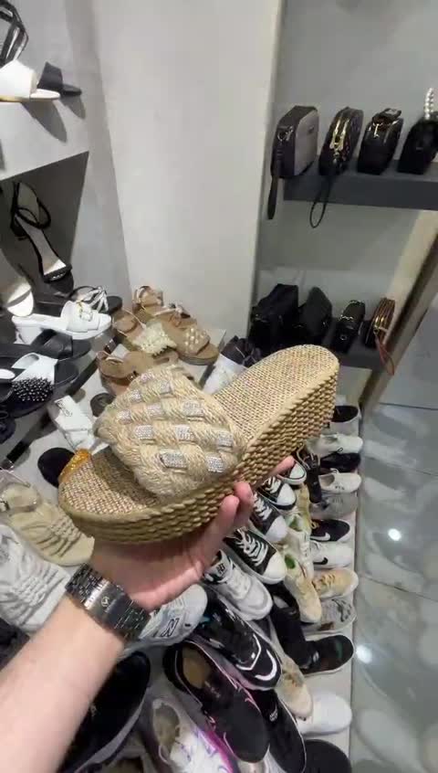 صندل کنفی شیک لژدار ساحلی تابستانی زنانه دخترانه کفش تابستونی  دمپایی کنف حصیری حصیر سنتی نگینی نگیندار نگین دار مجلسی