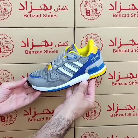 کتونی آدیداس zx750 سه خط پسرانه رنگ طوسی سایز 33 تا 36 کفی طبی کف دوخت زیره پیو لژ سه سانتی رویه فابیلاک و راشل خارجی 