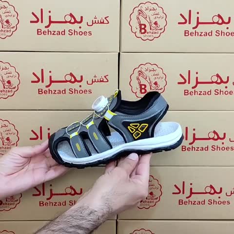کفش تابستانی بچه گانه پسرانه سایز 31 تا 36 بند پُمپی فنری رنگ طوسی لژ دو سانتی رویه راشل و چرم صنعتی سبک و راحت