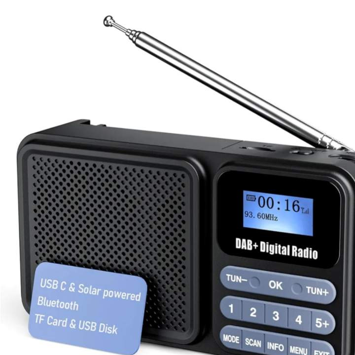 رادیو و اسپیکر خورشیدی دیجیتال Gallypek DAB-P11