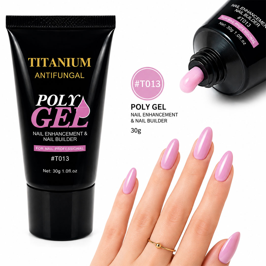 پلی ژل رنگی برند تیتانیوم حجم 30 گرم کد T013