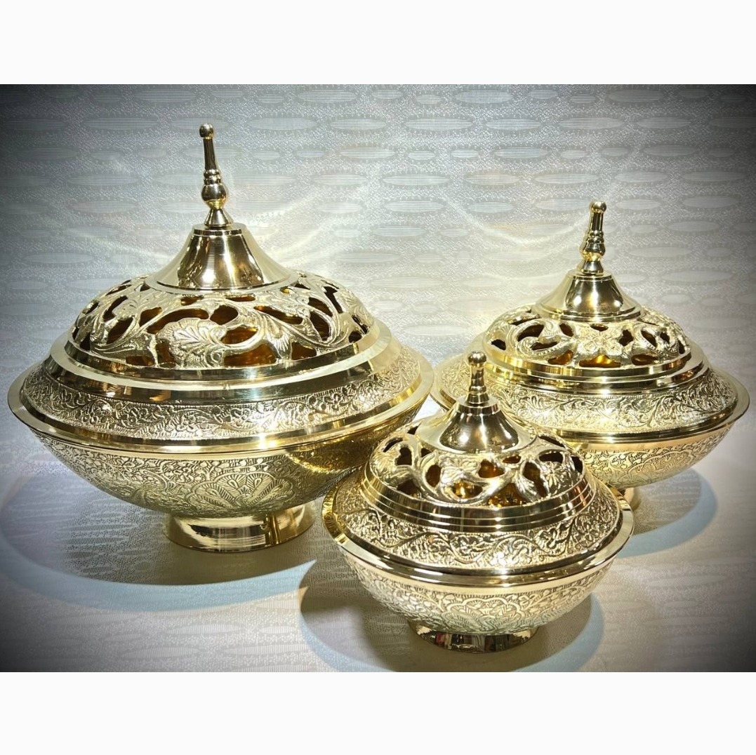 شکلات خوری سه تایی برنز هندی 