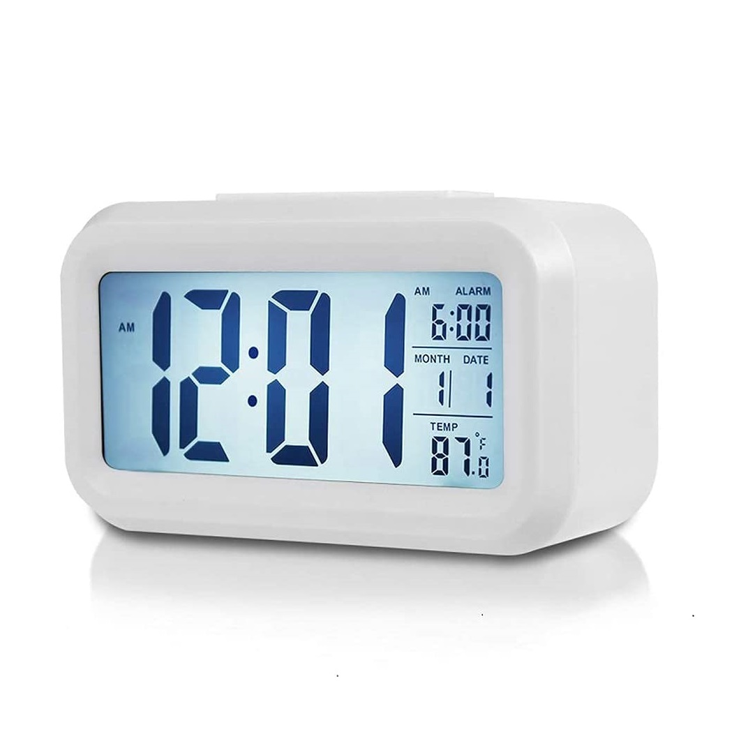 ساعت رومیزی دیجیتال زنگ دار هوشمند مدل TCK-18 رنگ سفید
