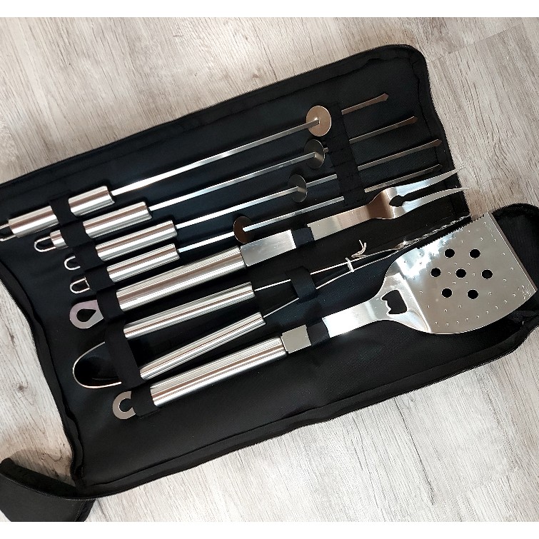 تصویر ست کامل باربیکیو و کباب پز 