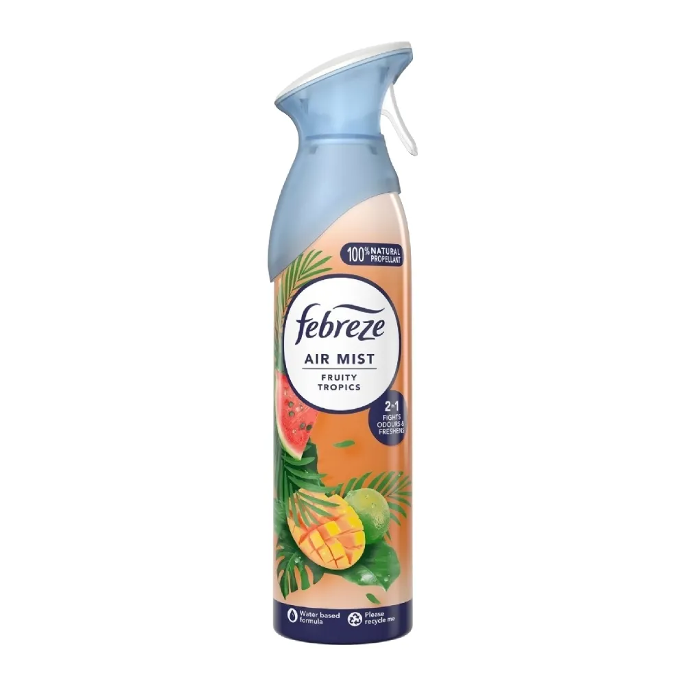 خوشبو کننده هوا فبرز Febreze Air Mist Fruity Tropics رایحه میوه های استوایی حجم 185 میل