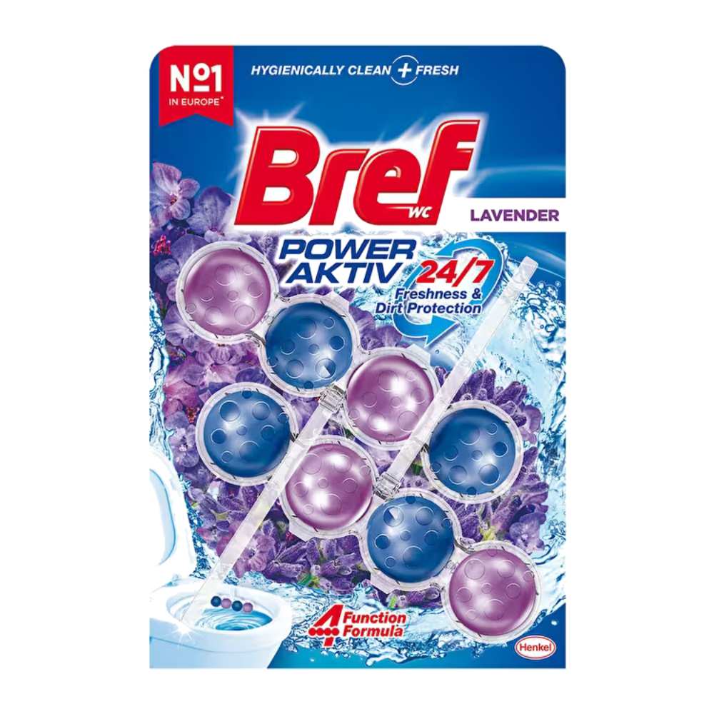 خوشبو و ضدعفونی کننده توالت فرنگی برف Bref Lavender Scent بسته 8 عددی