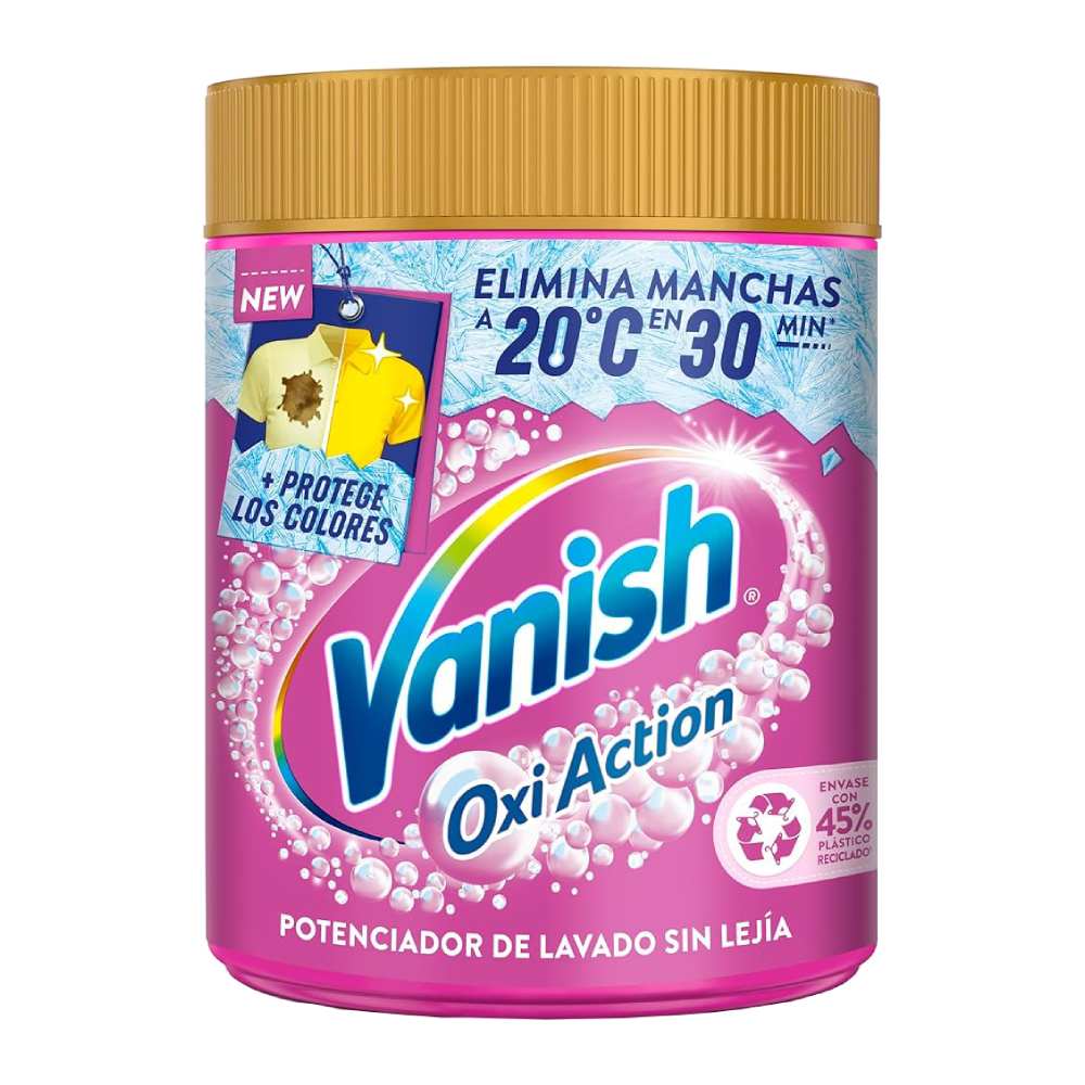 پودر لکه بر لباس ونیش Vanish Oxi Action بهبود دهنده رنگ لباس وزن 480 گرم