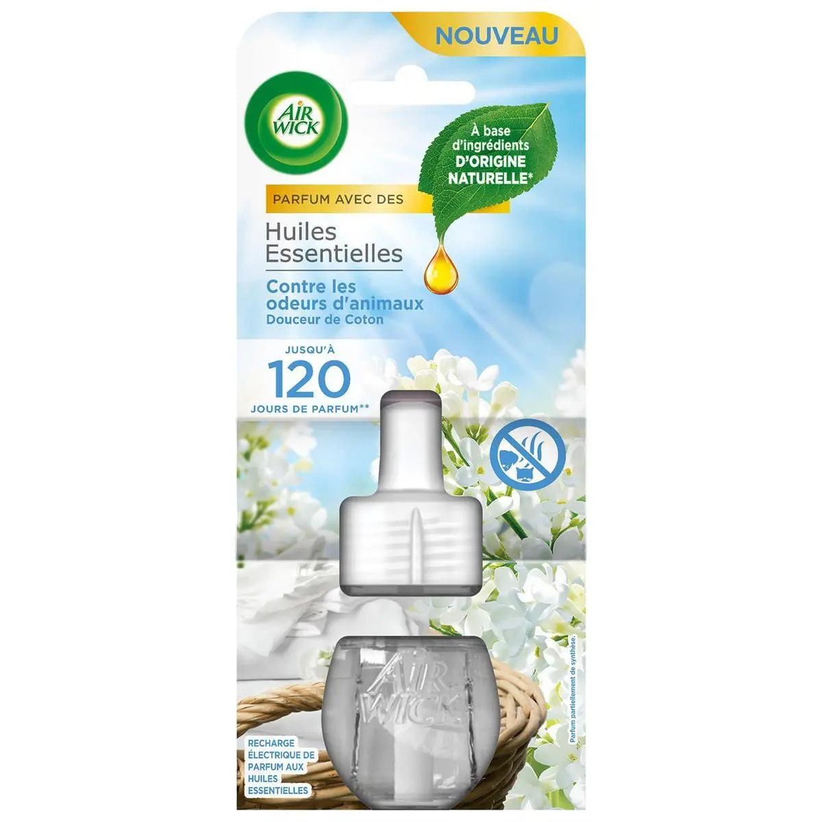یدک دستگاه خوشبو کننده برقی ایرویک Air wick رایحه پنبه ماندگاری 120 روزه