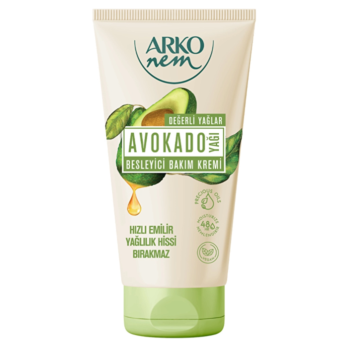 کرم مرطوب کننده و آبرسان دست و صورت آرکو نم ARKO nem حاوی روغن آووکادو حجم 60 میل