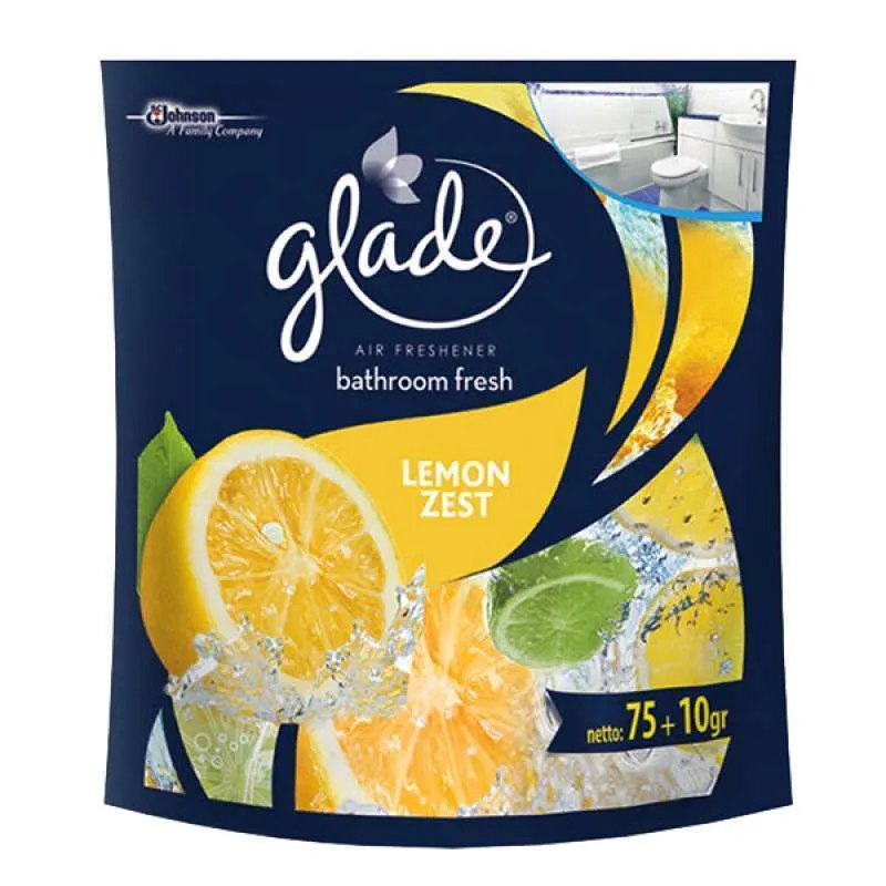 خوشبوکننده سرویس بهداشتی گلید رایحه لیمو glade Lemon Zest حجم 75 گرم