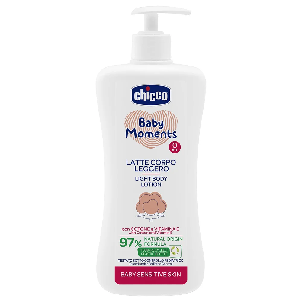 لوسیون بدن کودک چیکو chicco baby moments ضد حساسیت حجم 500 میل
