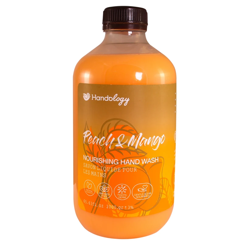 مایع دستشویی کرمی هندولوژی مدل تراپیکال هلو و انبه 2000ml