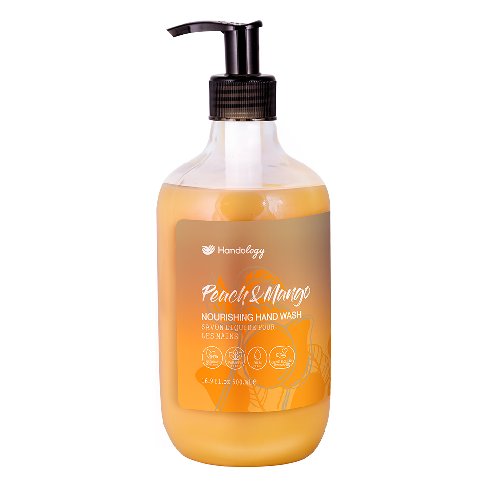 مایع دستشویی کرمی هندولوژی مدل تراپیکال هلو و انبه 500ml