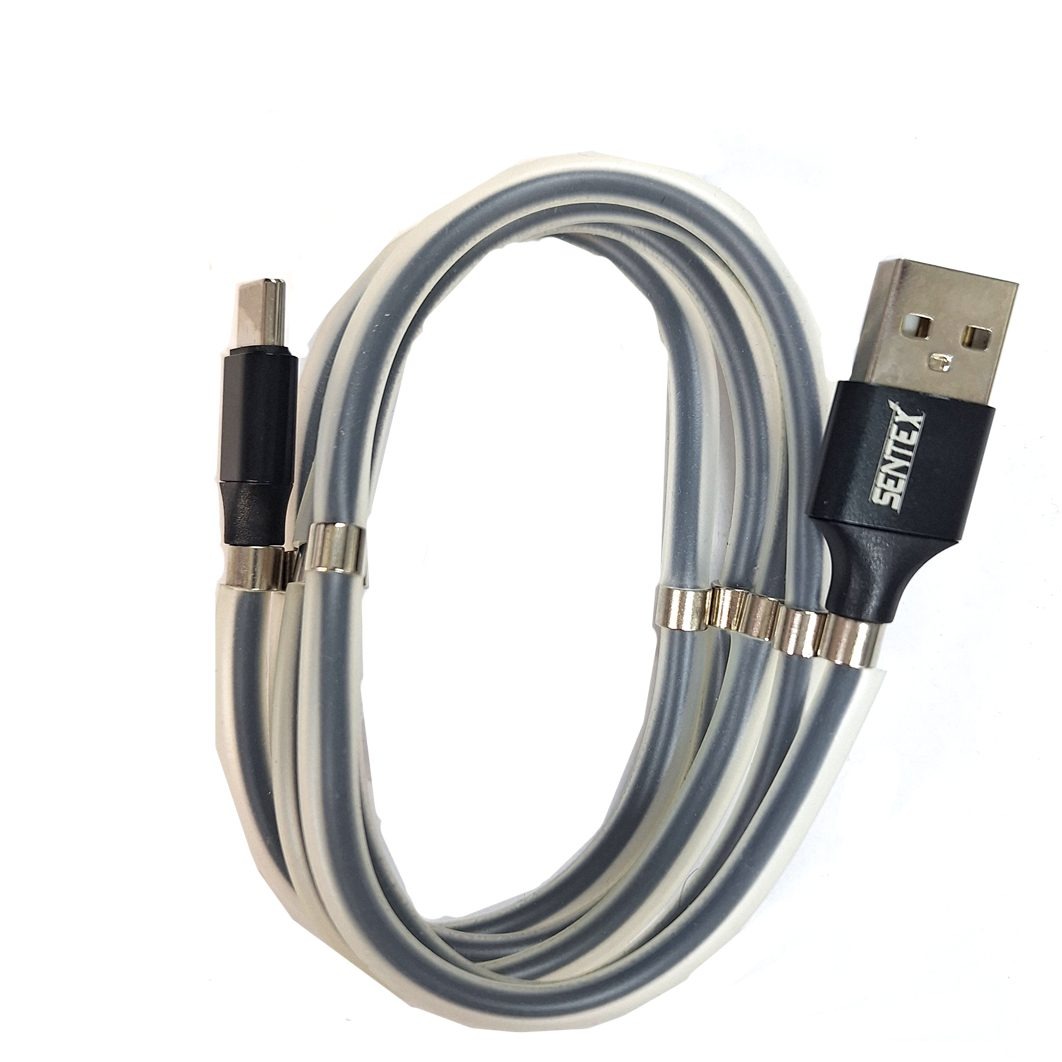 کابل تبدیل مگنتی USB به USB-C سنتکس مدل CSM1 طول 1 متر کد 4057
