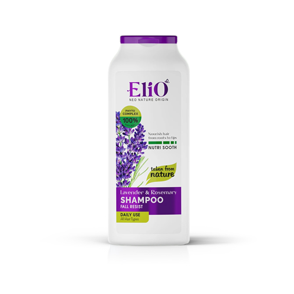 شامپو ضد ریزش مو اسطوخودوس و رزماری الیو | Elio Lavender and Rosemary Fall Resist Shampoo