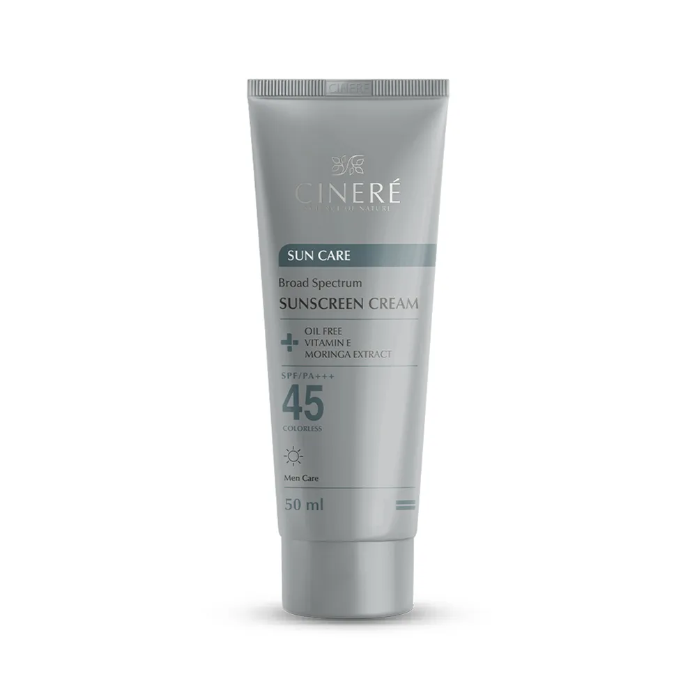 کرم ضدآفتاب سینره SPF45 - مخصوص آقایان | Cinere Sunscreen Cream SPF45 For Men