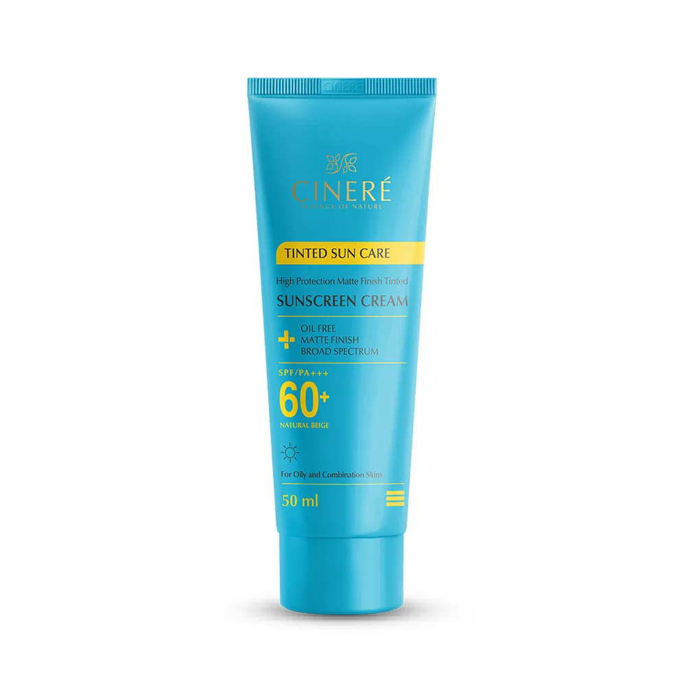 کرم ضدآفتاب رنگی SPF60 سینره | Cinere Tinted Sunscreen Cream SPF60