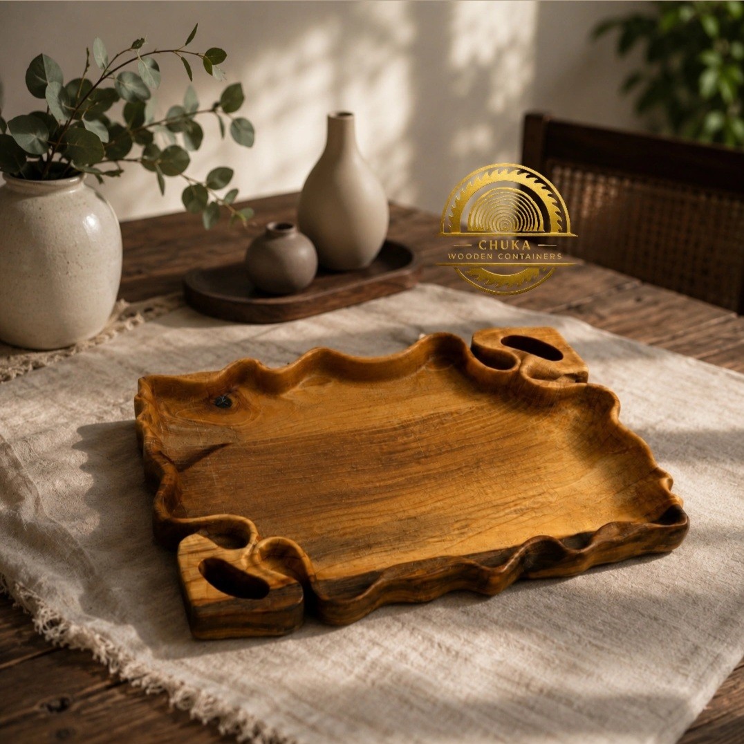 سینی چوبی مدل دسته بغل