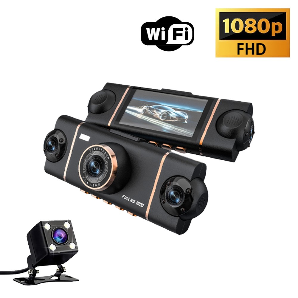 دوربین ثبت وقایع خودرو چهار لنز مدل D65 WIFI