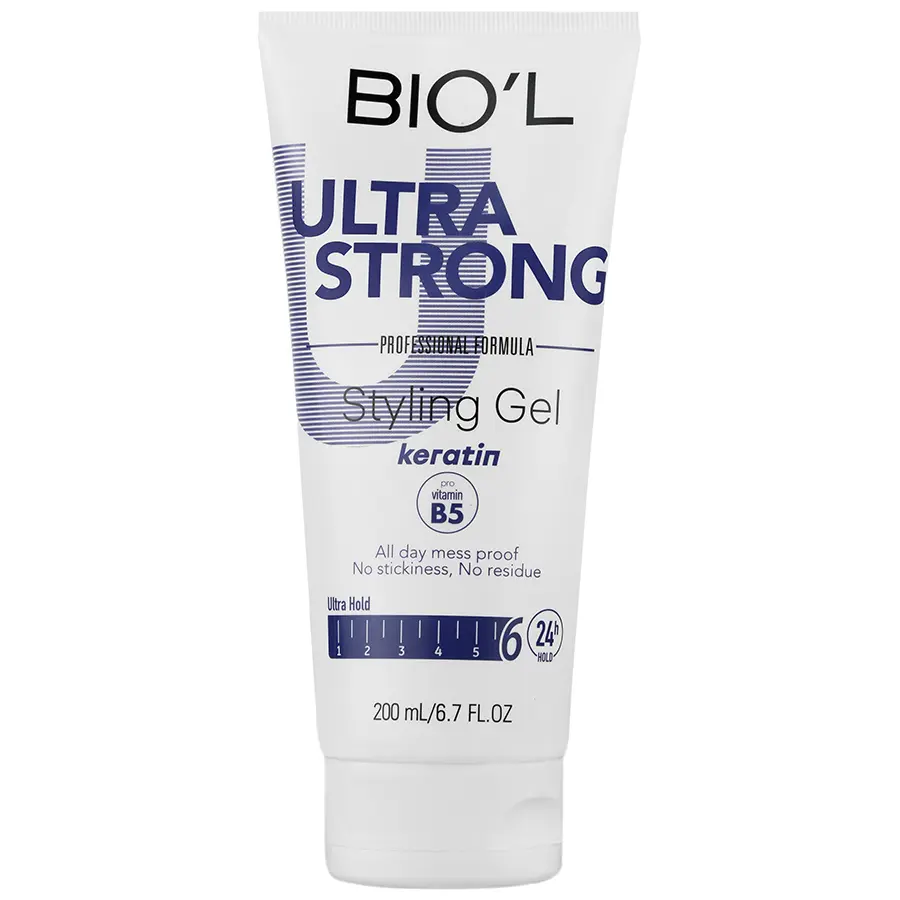 ژل موی سر اولترا استرانگ 6 بیول Ultra Strong Hair Styling Gel 6 BIOL