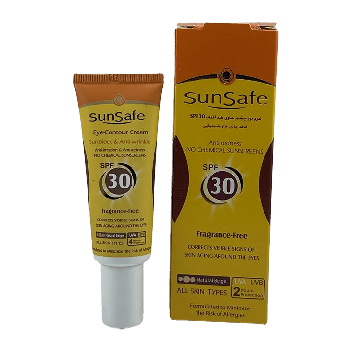 کرم ضد آفتاب دور چشم سانسیف SPF30 — رنگی – مناسب انواع پوست – حجم 20 میلیلیتر