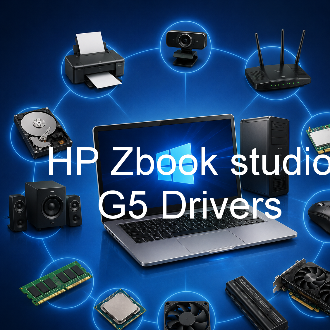پک درایورهای لپ تاپ اچ پی زدبوک جی 5 - HP Zbook studio G5