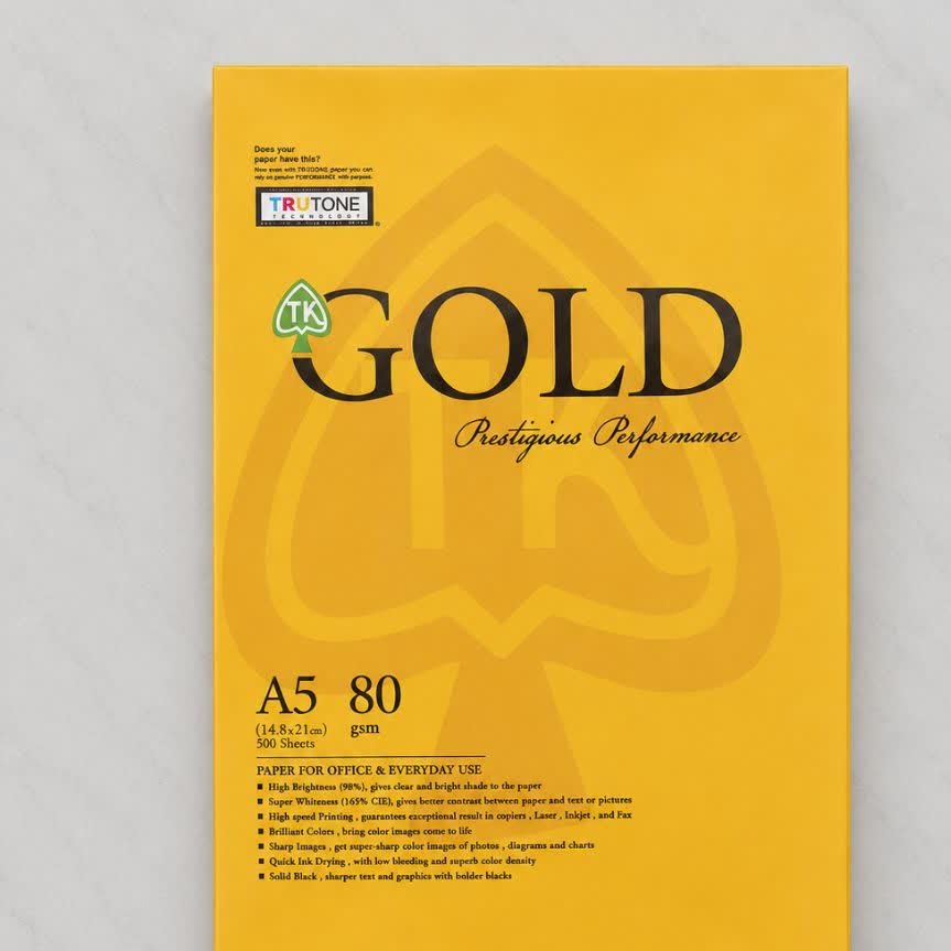 کاغذ گلد سایز A5 بسته 500 عددی