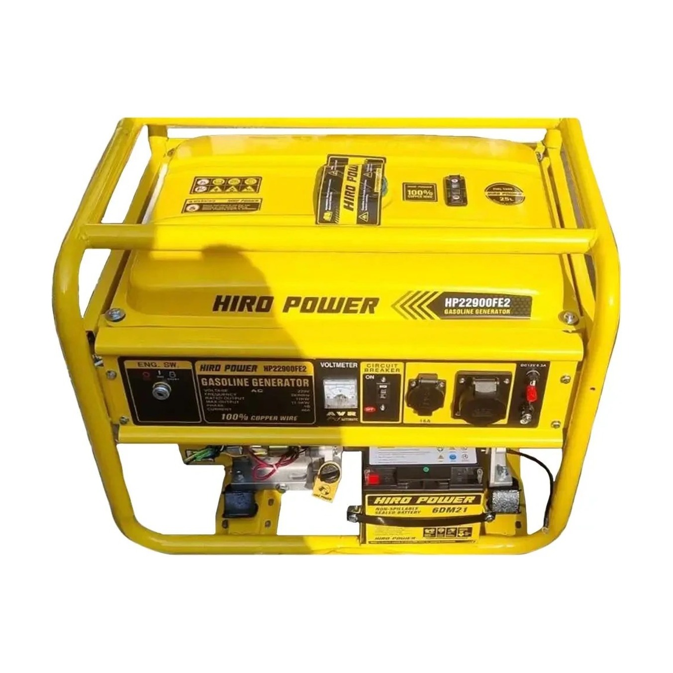 موتور برق بنزینی استارتی تک فاز 11.5 کیلووات هیرو پاور HP22900FE2