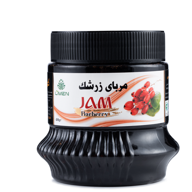 مربا زرشک سیاه کرمانشاه و زرشگ قرمز خراسان غنی شده از ویتامین بدون شکر 