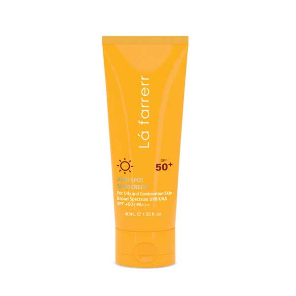 کرم ضد آفتاب و ضد لک SPF50 بی رنگ لافارر مخصوص پوست چرب و مستعد آکنه