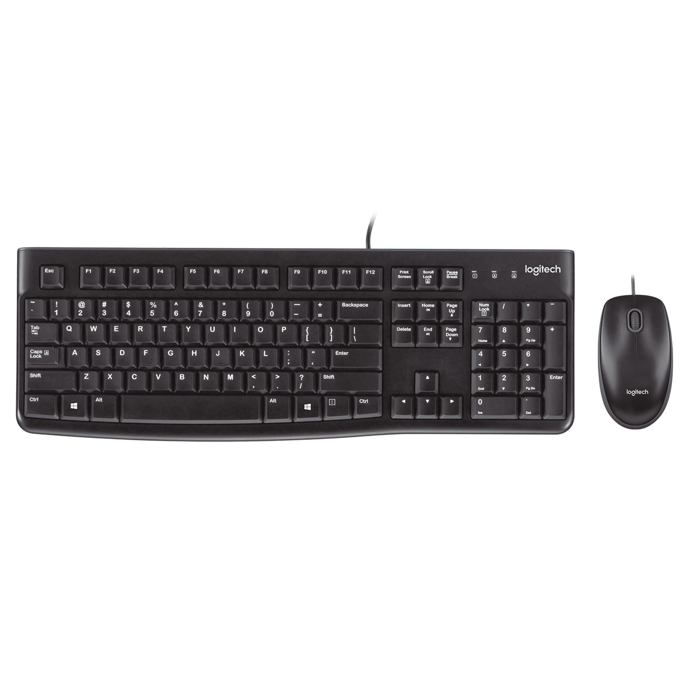 کیبورد و ماوس سیمی لاجیتک مدل Logitech MK120 با حروف فارسی