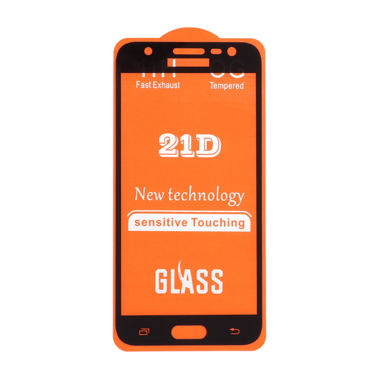 محافظ صفحه نمایش شیشه ای Full Cover 21D مدل Samsung J5-2016 / J510 - مشکی (بدون پک)