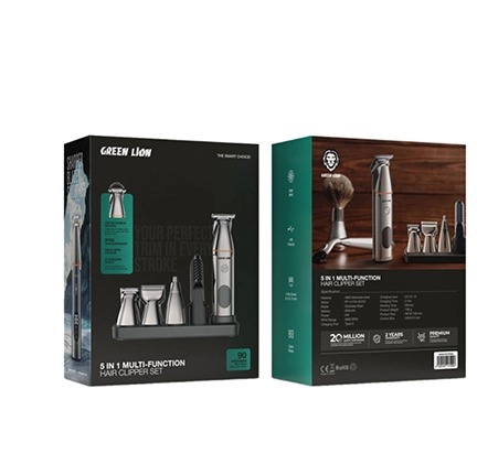 ست ماشین اصلاح گرین لاین مدل GREEN LION 5IN1 MULTI-FUNCTION GN5IN1MHTRM