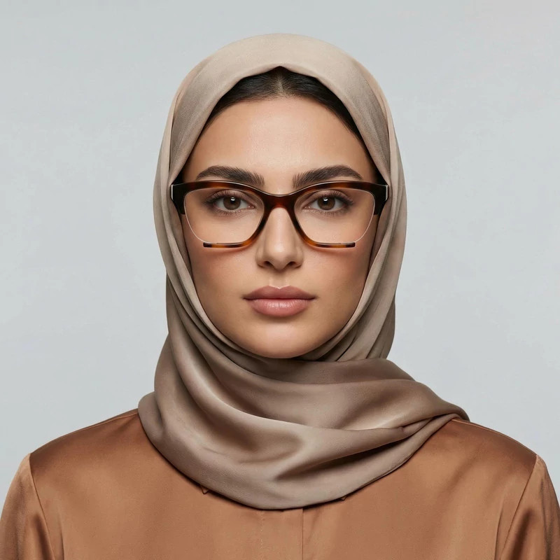 فریم عینک طبی فریم خاص زنانه دی کی ان وای مدل DY4688-3702 مناسب برای صورت گرد، بیضی، قلب، مثلث
