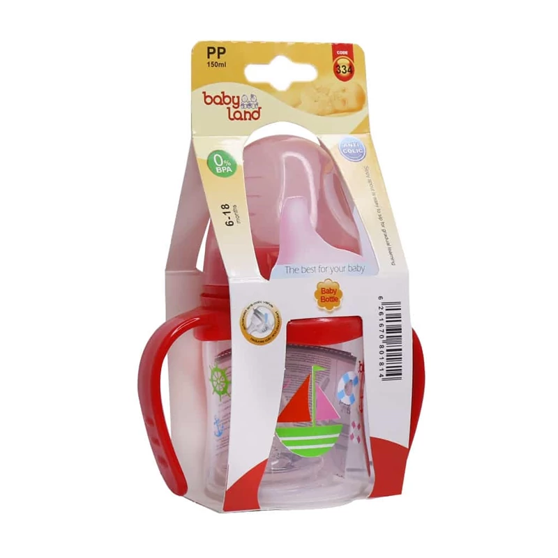 لیوان آموزشی و آبمیوه خوری بیبی لند کد 334 گنجایش 150 میلی لیتر