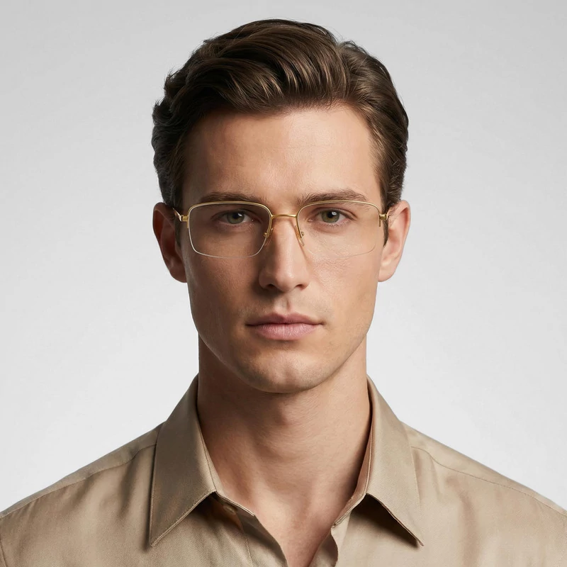 فریم عینک طبی مستطیلی ری بن مدل 0RX6384I-2500-54 مناسب برای صورت بیضی، قلب، گرد، مثلث