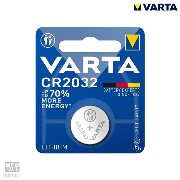 باتری سکه ای وارتا مدل CR-2032 بسته 5 عددی