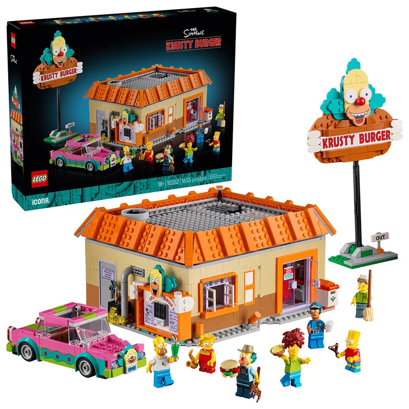 لگو 1635 تکه سری Icons مدل The Simpsons Krusty Burger کد 10352