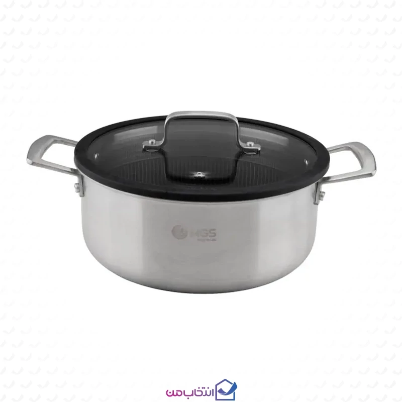 قابلمه سایز 24 استیل کف لیزری کد PS3122 ام جی اس | MGS
