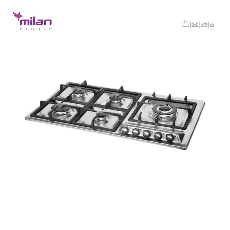 اجاق گاز رومیزی استیل توکار میلان برنز (milanbronze) مدل S10