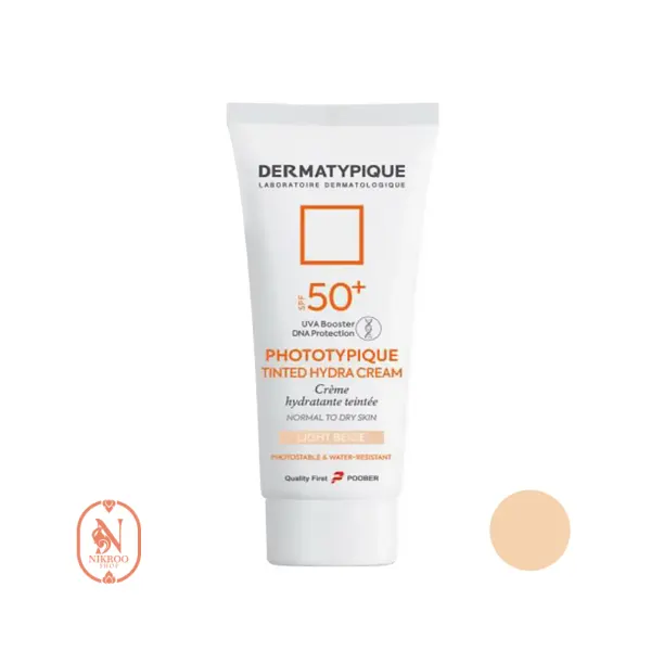 ضد آفتاب رنگی درماتیپیک فتوتیپیک پوست خشک SPF50 رنگ لایت 50 میل
