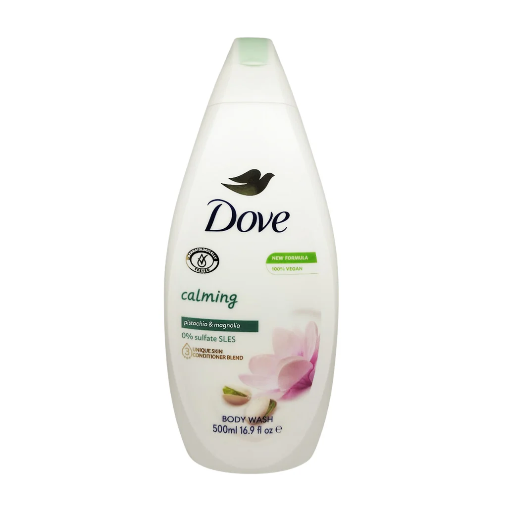 شامپو بدن داو پسته و گل مگنولیا – Dove Calming Pistachio حجم 500 میلیلیتر