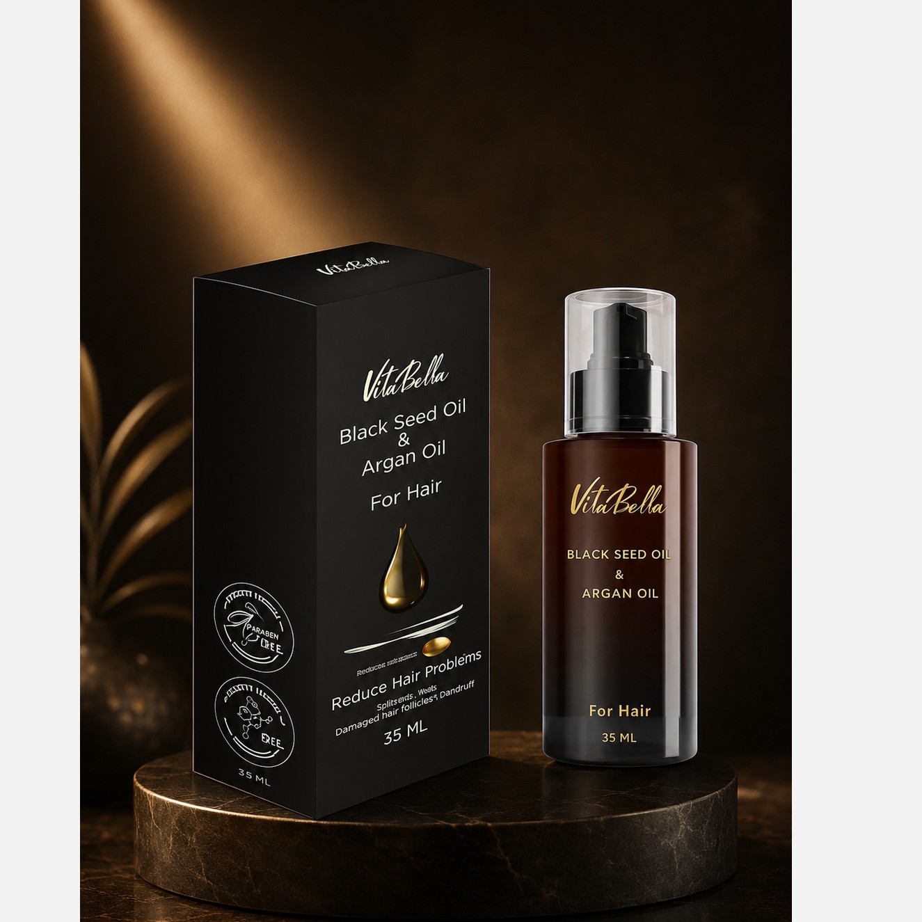 روغن مو سیاه دانه و آرگان ویتابلا