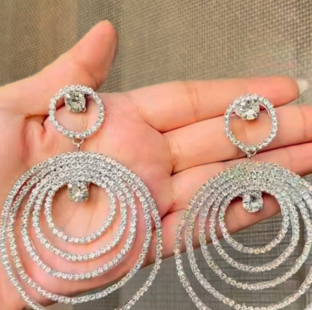 گووشواره حلقه توهم گوشواره ضد حساسیت