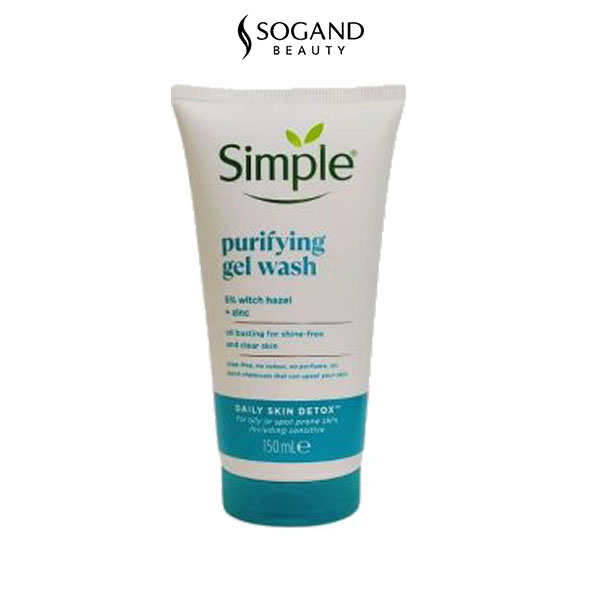 ژل شوینده صورت سیمپل مدل Daily Skin Detox Purifying مناسب پوست چرب و مختلط